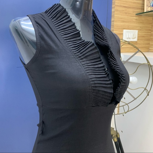 Classy Sophisticated Black Top with Belt Loops - Picture 8 of 9